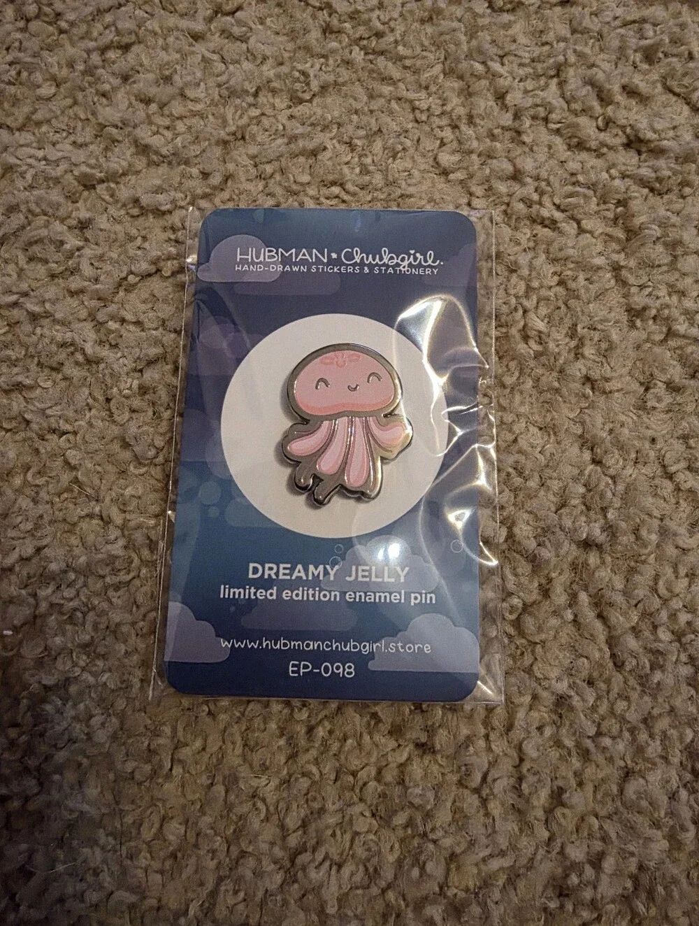 *NEW* Pink DREAMY JELLY Limited Edition Enamel Pin by Hubman & Chubgirl